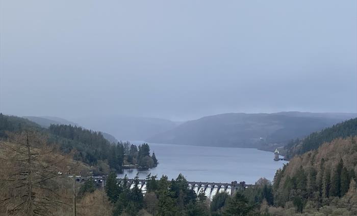 Lake Vyrnwy in Mid Wales supplying Liverpool with its water, a beautiful place even if the sun isn’t shining. Views abound with walks and mountain pas